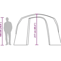 vidaXL Actividades Al Aire Libre-Carpa para coche impermeable