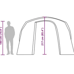 vidaXL Carpa para coche impermeable Azul Online
