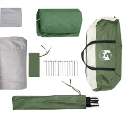 vidaXL Carpa para coche impermeable Verde New