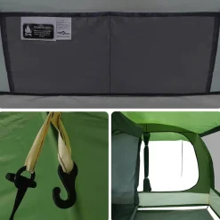 vidaXL Carpa para coche impermeable Verde New