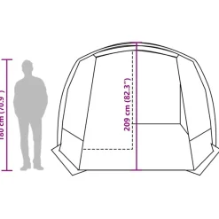 vidaXL Carpa para coche impermeable Verde New