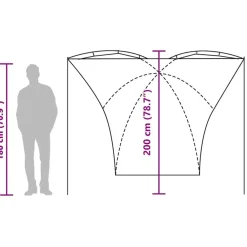 vidaXL Actividades Al Aire Libre-Carpa para coche impermeable