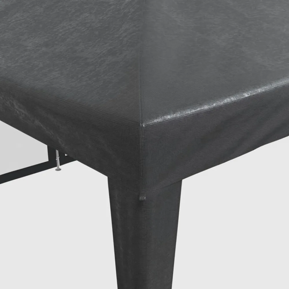 vidaXL Jardín-Carpa para fiestas 12 paredes de malla HDPE gris 8x4m