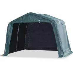 vidaXL Agricultura-Carpa para ganado desmontable PVC verde oscuro 550g/m² 3,3x3,2m