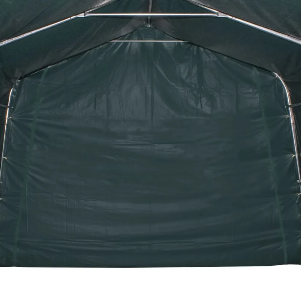vidaXL Agricultura-Carpa para ganado desmontable PVC verde oscuro 550g/m² 3,3x3,2m