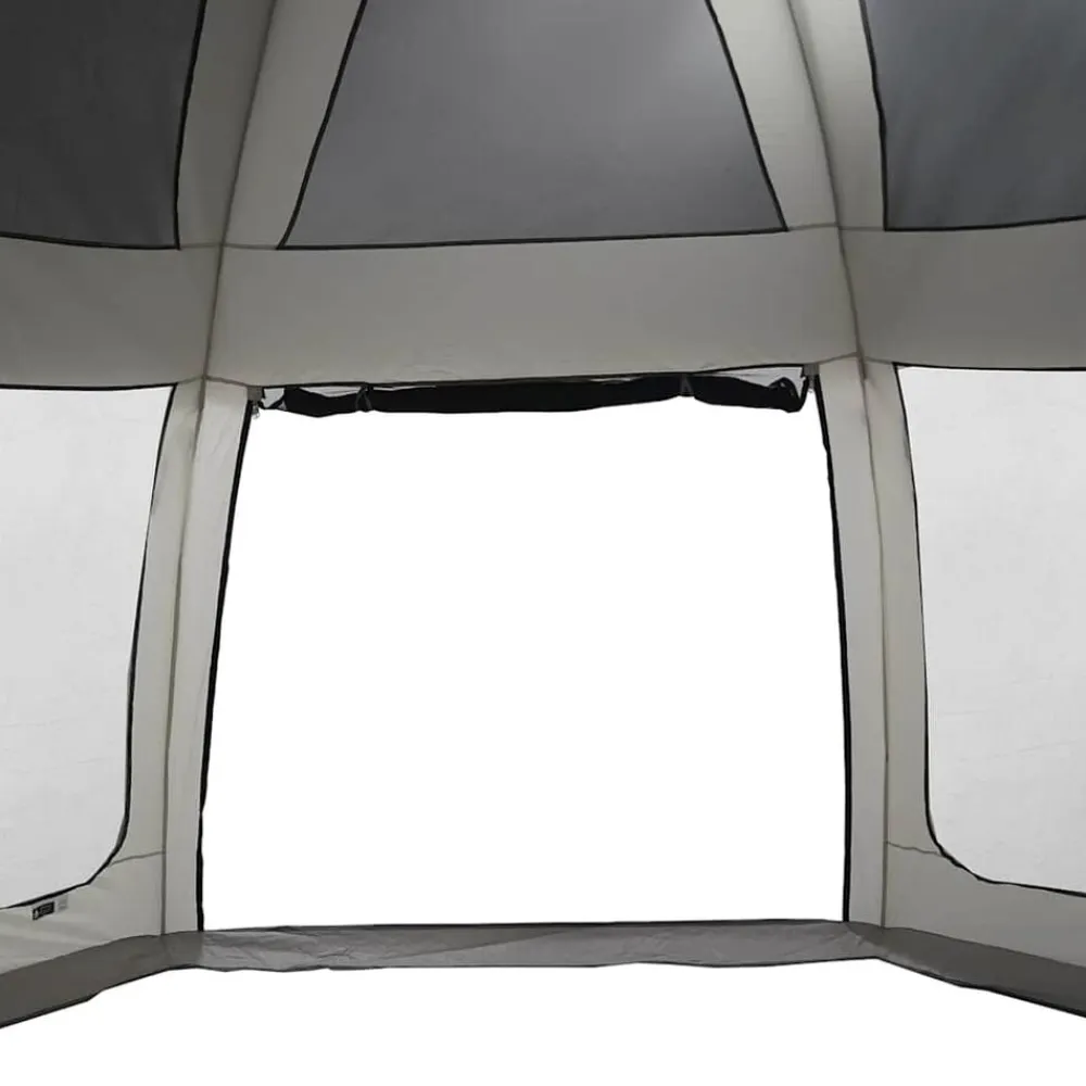 vidaXL Carpa para piscina con desmontables y paredes azul 510x510 cm Gris Best