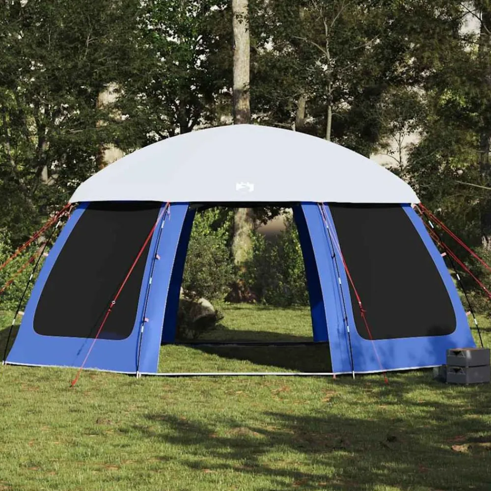 vidaXL Carpa para piscina con desmontables y paredes azul 510x510 cm Azul celeste Discount