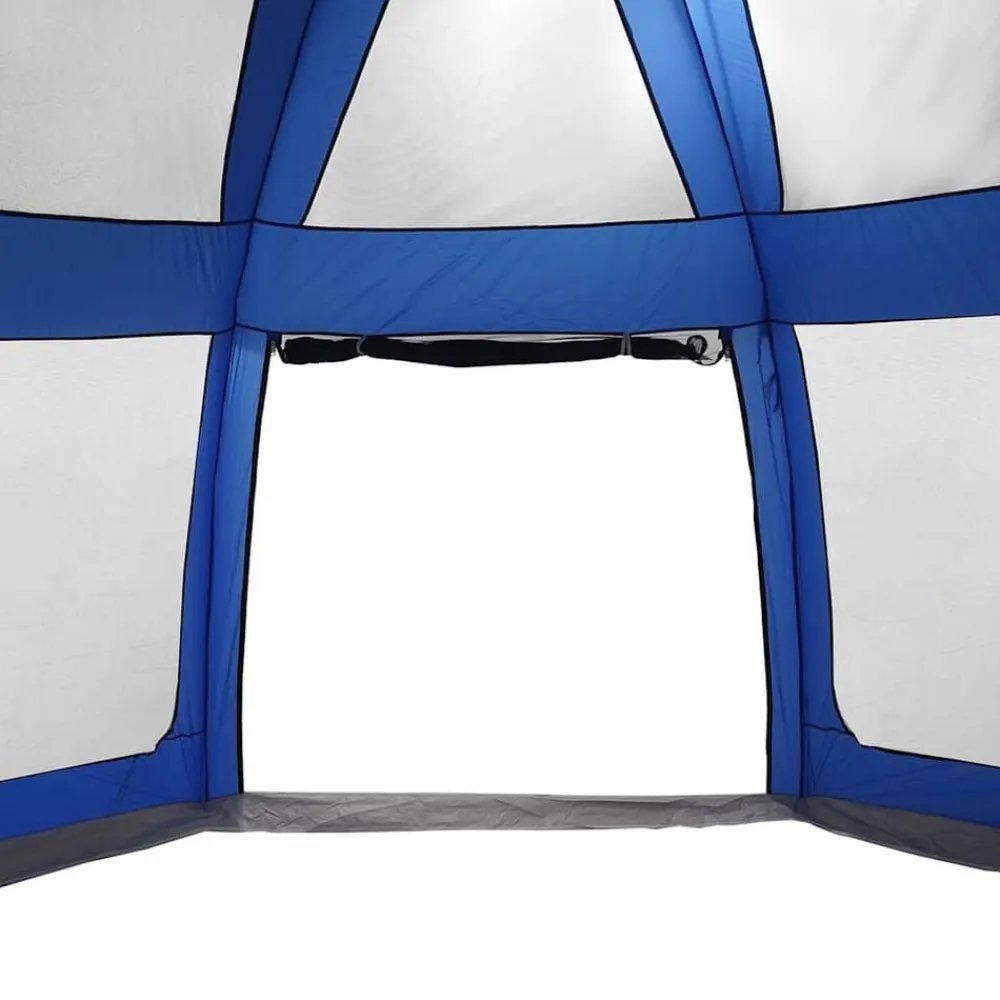 vidaXL Carpa para piscina con desmontables y paredes azul 510x510 cm Azul celeste Discount