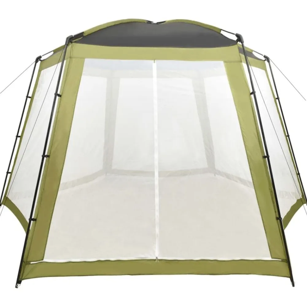 vidaXL Carpa para piscina de tela 500x433x250 cm Verde New