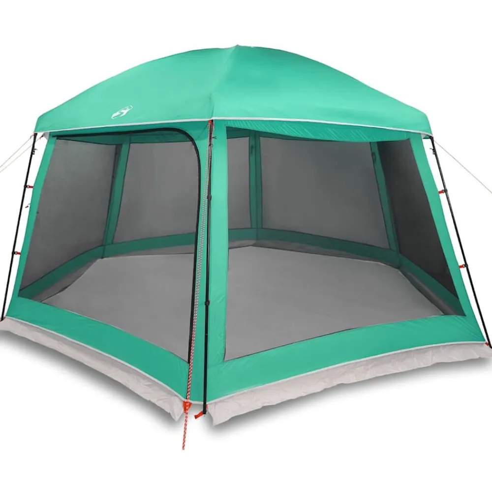 vidaXL Carpa para piscina con desmontables y paredes verde 512x458 cm Verde mar Clearance