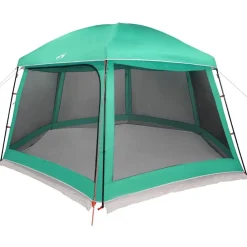 vidaXL Carpa para piscina con desmontables y paredes verde 512x458 cm Verde mar Clearance