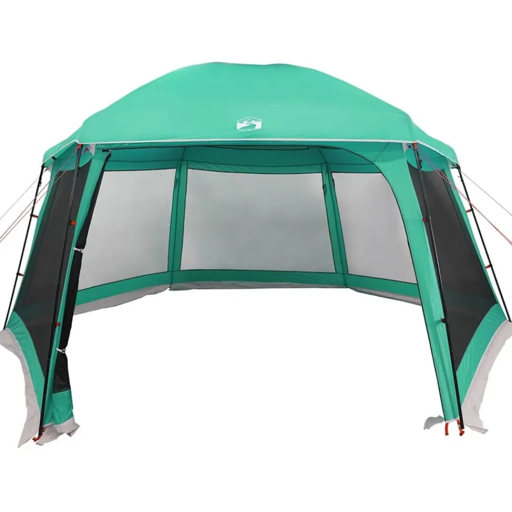 vidaXL Carpa para piscina con desmontables y paredes verde 512x458 cm Verde mar Clearance