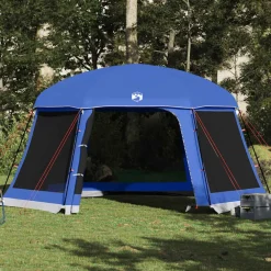 vidaXL Carpa para piscina con desmontables y paredes azul 512x458 cm Azul celeste Outlet