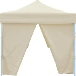 vidaXL Carpa plegable Pop-up con 8 paredes laterales 870x291x315 cm Crema Discount