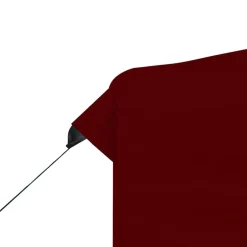 vidaXL Jardín-Carpa plegable profesional y paredes aluminio rojo tinto 3x3m