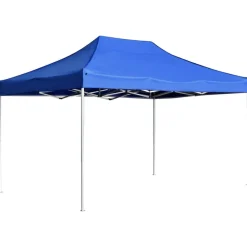 vidaXL Carpa plegable profesional de aluminio 4,5x3 m Azul Outlet