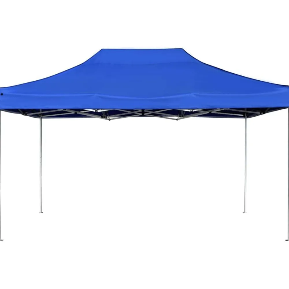 vidaXL Carpa plegable profesional de aluminio 4,5x3 m Azul Outlet