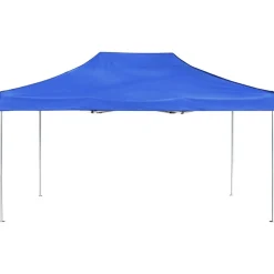 vidaXL Carpa plegable profesional de aluminio 4,5x3 m Azul Outlet