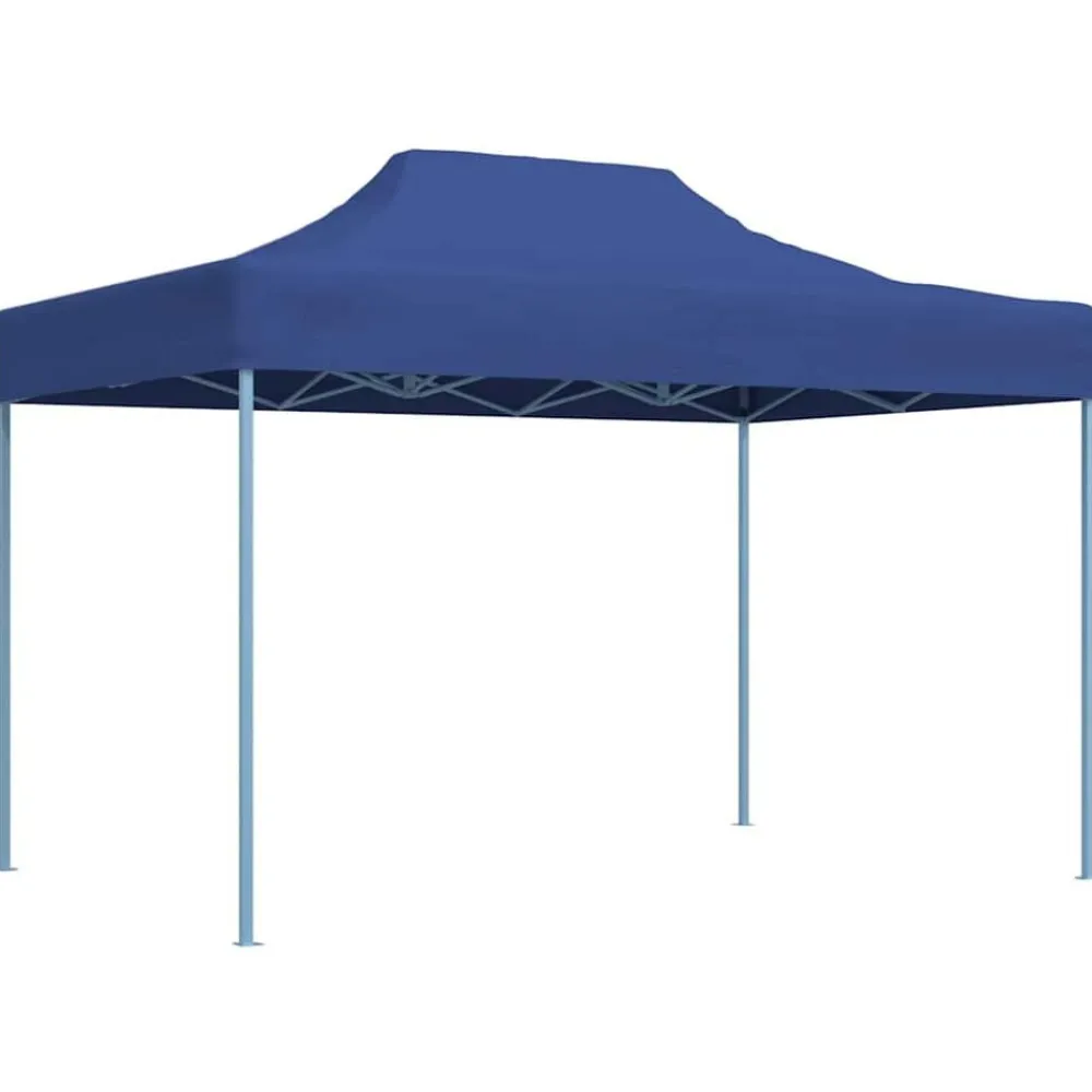 vidaXL Carpa plegable profesional acero 3x4 m Azul Online