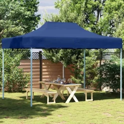 vidaXL Carpa plegable profesional acero 3x4 m Azul Online
