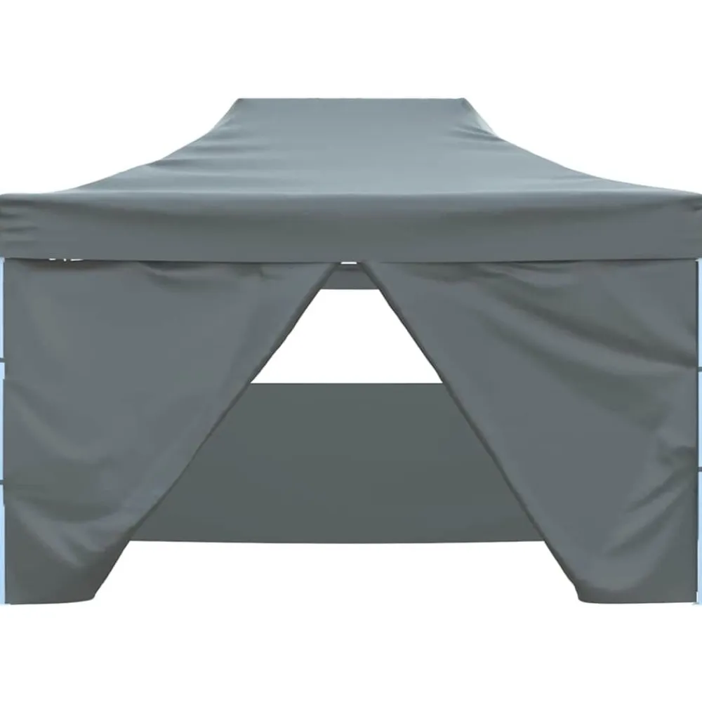 vidaXL Carpa plegable profesional 4 paredes acero gris 3x4 m Antracita Online