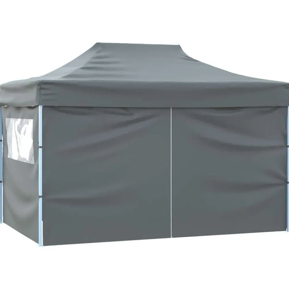 vidaXL Carpa plegable profesional 4 paredes acero gris 3x4 m Antracita Online