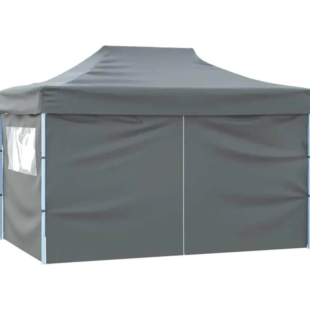 vidaXL Carpa plegable profesional 4 paredes acero gris 3x4 m Antracita Online