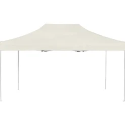 vidaXL Carpa plegable profesional de aluminio 4,5x3 m Crema Clearance