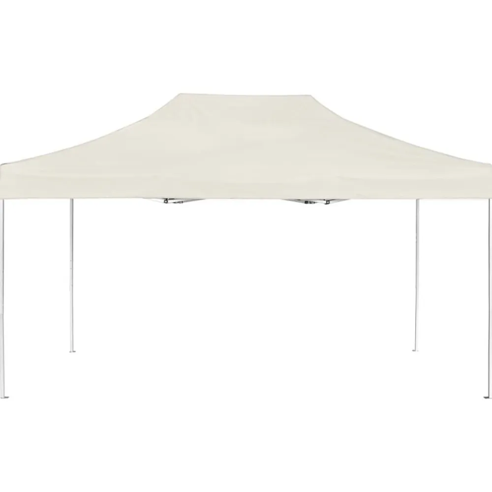 vidaXL Carpa plegable profesional de aluminio 4,5x3 m Crema Clearance