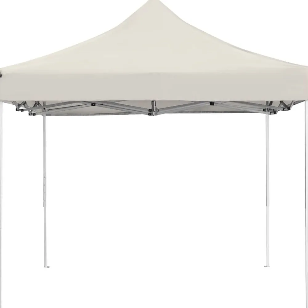 vidaXL Carpa plegable profesional de aluminio 4,5x3 m Crema Clearance