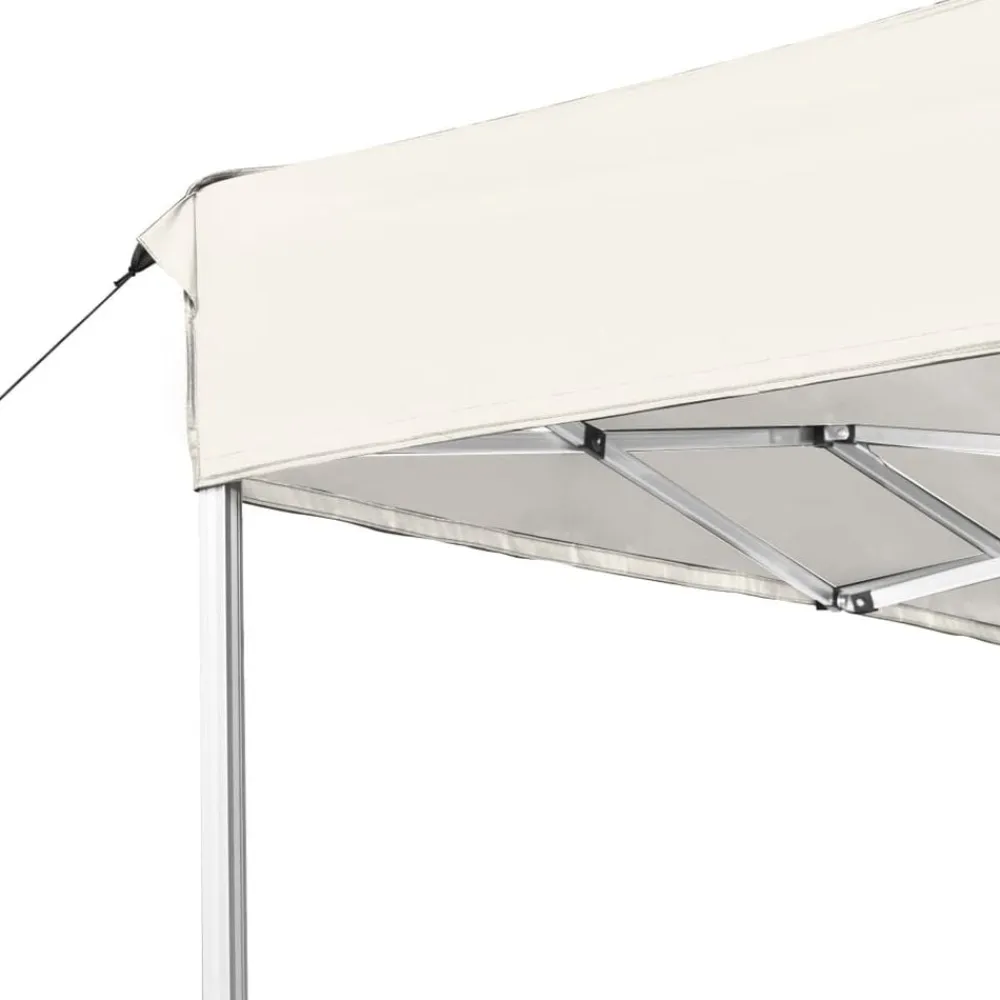 vidaXL Carpa plegable profesional de aluminio 4,5x3 m Crema Clearance