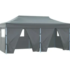vidaXL Jardín-Carpa plegable profesional con 4 paredes acero 3x6 m