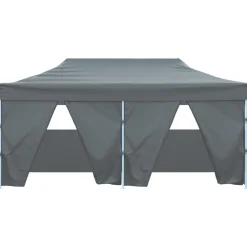 vidaXL Jardín-Carpa plegable profesional con 4 paredes acero 3x6 m