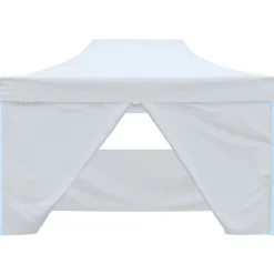 vidaXL Carpa plegable profesional con 4 paredes 280x410x315 cm acero blanco Sale
