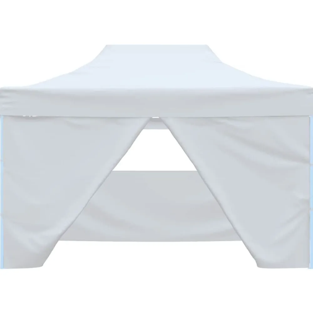 vidaXL Carpa plegable profesional con 4 paredes 280x410x315 cm acero blanco Sale