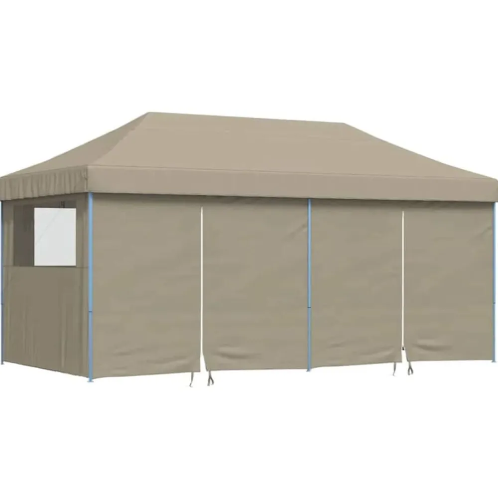 vidaXL Jardín-Carpa Pop-up para fiestas Taupé 580 x 292 x 315 cm Tela Oxford