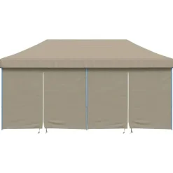 vidaXL Jardín-Carpa Pop-up para fiestas Taupé 580 x 292 x 315 cm Tela Oxford