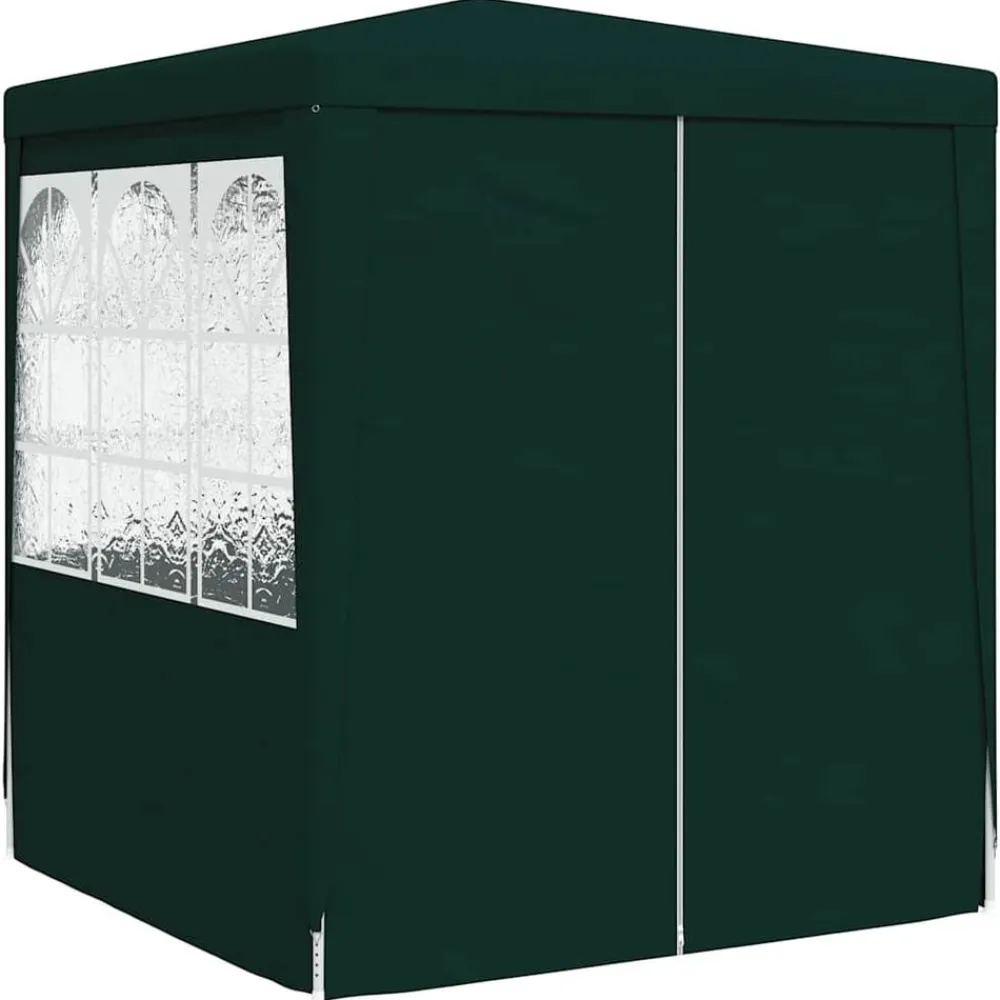 vidaXL Carpa profesional para fiestas con paredes 90 g/m² 2x2 m Verde Discount