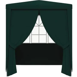 vidaXL Carpa profesional para fiestas con paredes 90 g/m² 2x2 m Verde Discount