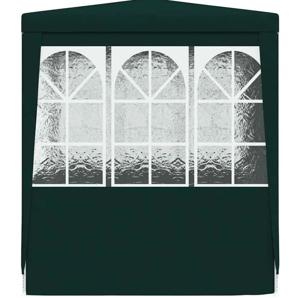 vidaXL Carpa profesional para fiestas con paredes 90 g/m² 2x2 m Verde Discount