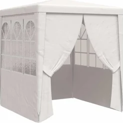 vidaXL Carpa profesional para fiestas con paredes 90 g/m² 2x2 m Blanco Hot