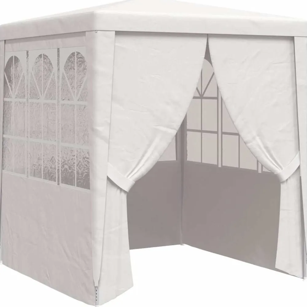 vidaXL Carpa profesional para fiestas con paredes 90 g/m² 2x2 m Blanco Hot