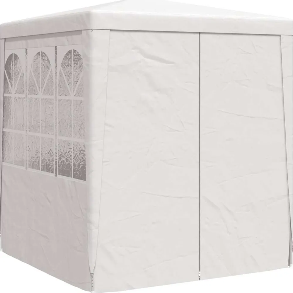 vidaXL Carpa profesional para fiestas con paredes 90 g/m² 2x2 m Blanco Hot