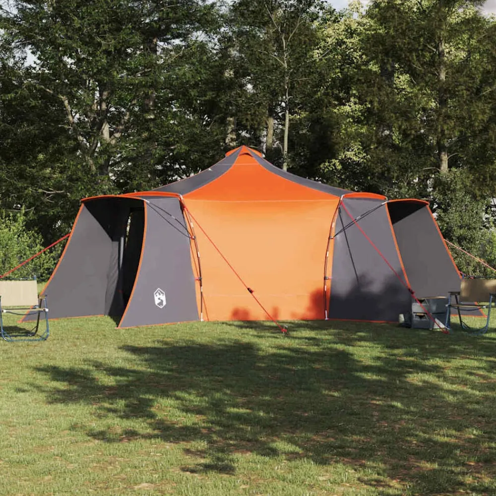 vidaXL Actividades Al Aire Libre-Carpa Tipi con techo 492 x 492 x 275 cm tafetán