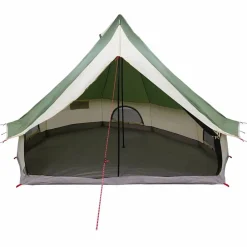 vidaXL Carpa Tipi con techo 400 x 346 x 250 cm tafetán Verde