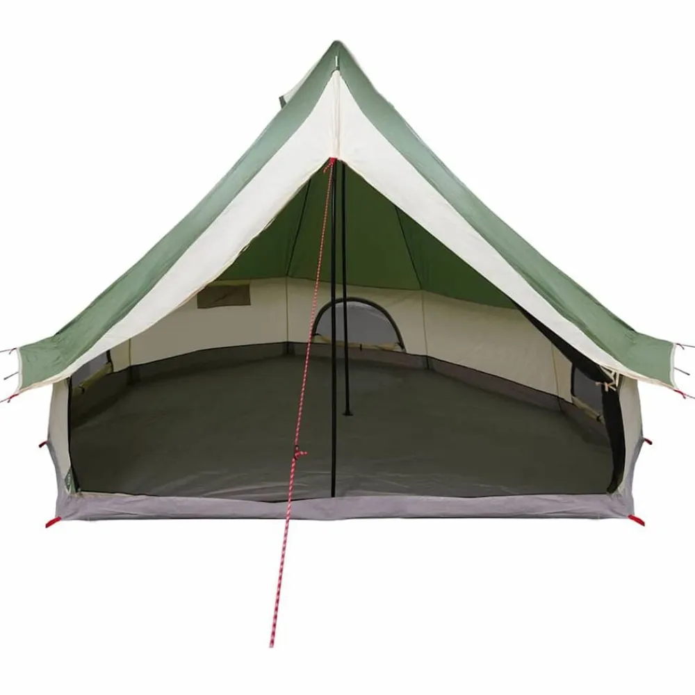 vidaXL Carpa Tipi con techo 400 x 346 x 250 cm tafetán Verde