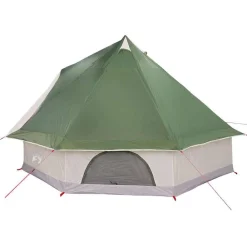 vidaXL Carpa Tipi con techo 400 x 346 x 250 cm tafetán Verde