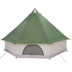 vidaXL Carpa Tipi con techo 400 x 346 x 250 cm tafetán Verde