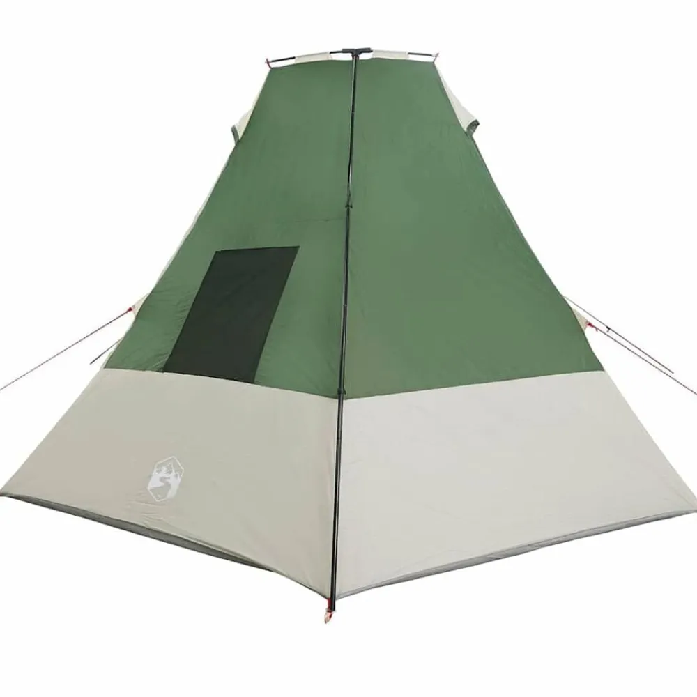 vidaXL Carpa Tipi con techo 383 x 338 x 217 cm tafetán Verde Hot
