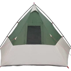 vidaXL Carpa Tipi con techo 383 x 338 x 217 cm tafetán Verde Hot